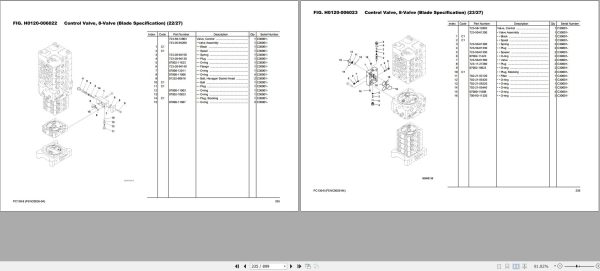 Komatsu Crawler Excavators PC130 8 Part Book 1