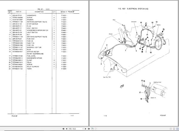 Komatsu Crawler Excavators PC20 6F Part Book EEPB000700 1