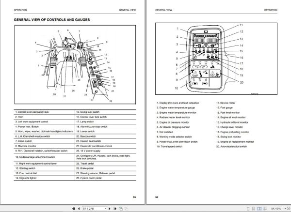 Komatsu Wheeled Excavator PW170ES 6K Operation Maintenance Manual UEAM000702 1