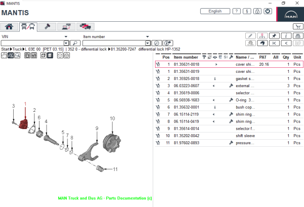 MAN MANTIS EPC v720 12.2023 Spare Parts Catalog New Interface 19547f987344e3ff4