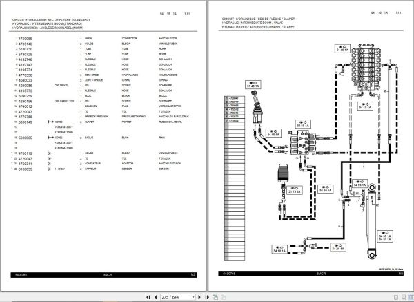 Mecalac Crawler Excavator 8MCR Spare Parts Catalog 544140122 1