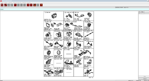 Mitsubishi MMC ASA General Export 11.2023 Electronic Parts Catalog 2