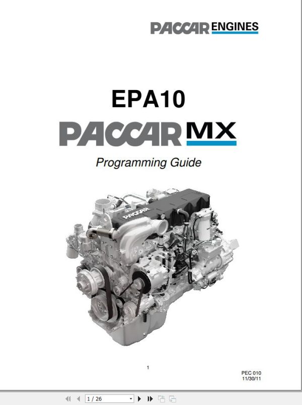 PACCAR Engine MX 2013 Diagnostic Service Manual 1
