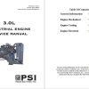PSI Industrial Engine 3.0L Service Manual 36100010