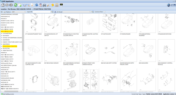 SAIC MOTOR EPC Update 12.2023 Electronic Parts Catalog 5