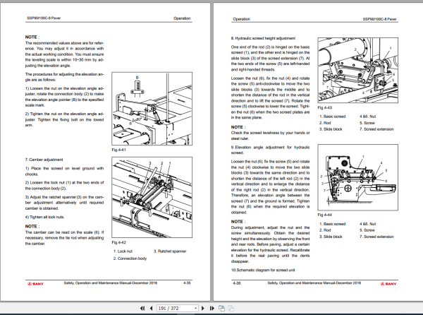 SANY Machinery 2.95 GB Operation Maintenance Manual Part Manual Electric Hydraulic Schematic 5