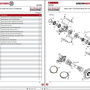 Steyr Motors Marine Engine SE164E40 Spare Parts Catalogue 1
