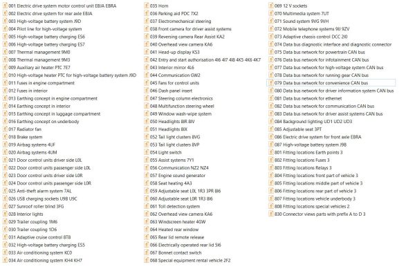 Volkswagen ID.4 ID.5 EWD Electric Wiring Diagram 2020 1