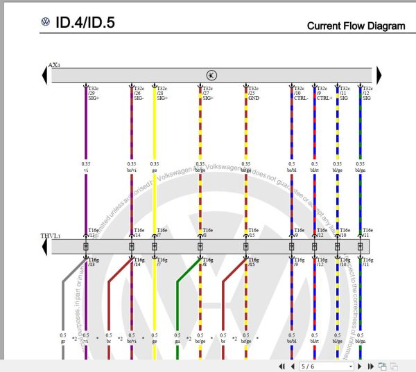 Volkswagen ID.4 ID.5 EWD Electric Wiring Diagram 2020 4