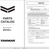 Yanmar Mini Excavator SV15VT Parts Catalog CPB73ENMA00100