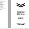 Yanmar Mini Excavator SV15VT Service Manual MMB73ENMA00100