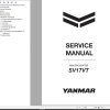 Yanmar Mini Excavator SV17VT Service Manual MMB74ENMA00100