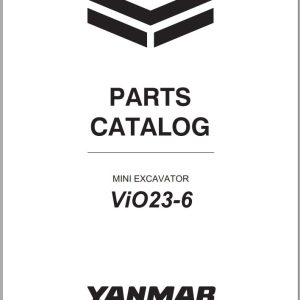 Yanmar Mini Excavator ViO23 6 Parts Catalog CPB57ENMA00100001