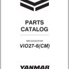 Yanmar Mini Excavator ViO27 6 CM Parts Catalog CPB16DENMA00100001