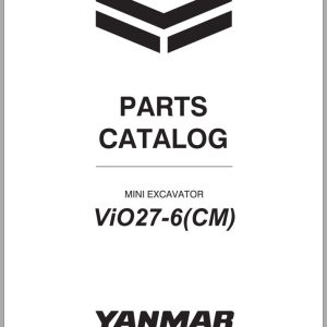 Yanmar Mini Excavator ViO27 6 CM Parts Catalog CPB16DENMA00100001
