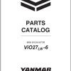 Yanmar Mini Excavator ViO27 6LW Parts Catalog CPC37ENMA00100001