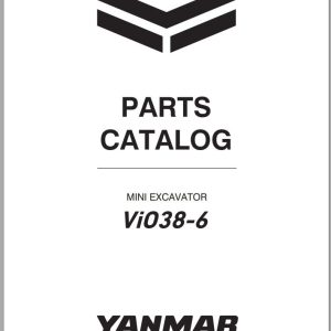Yanmar Mini Excavator ViO38 6 Parts Catalog CPB33ENMA00101001