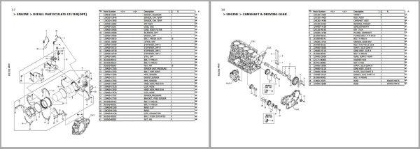 Yanmar Mini Excavator ViO50 6B Parts Catalog CPB44ENMA00100002