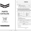 Yanmar V100 Wheel Loader Parts Catalog CP556ENWL00200 PDF 1