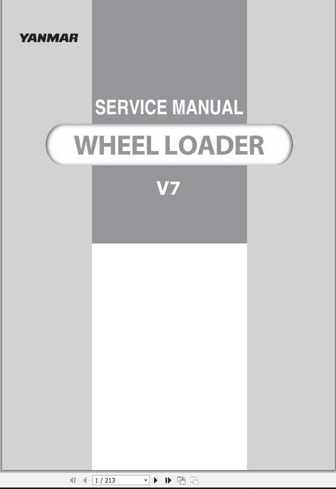 Yanmar V7 Wheel Loader Service Manual MM547ENWL00101 PDF 1