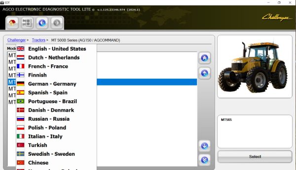 AGCO EDT V1.125.23346.974 02.2024 Diagnostic Software 5
