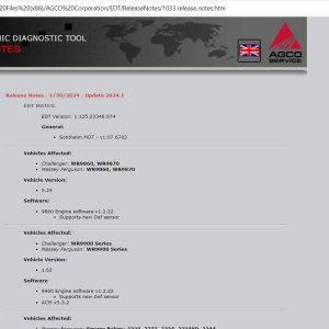 AGCO EDT V1.125.23346.974 02.2024 Diagnostic Software 6