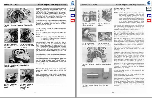 Danfoss Pump Series 40 M35 Service Manual 50940357 reva 1
