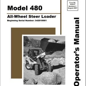 GEHL All Wheel Steer Loader 480 Operators Manual 918115C