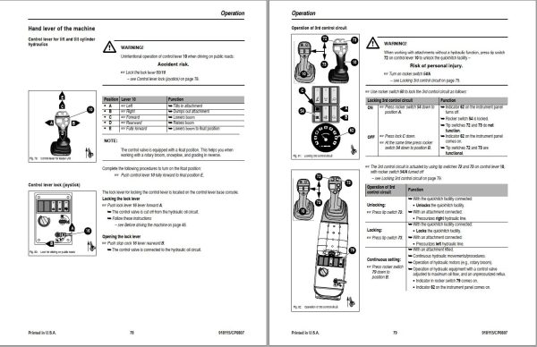 GEHL All Wheel Steer Loader 480 Operators Manual 918115C 1
