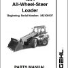 GEHL All Wheel Steer Loader 480T Parts Manual 918119C