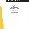 GEHL Articulated Loader AL340 Parts Manual 50940348E