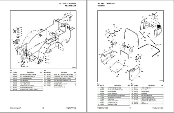 GEHL Articulated Loader AL440 Parts Manual 1
