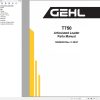 GEHL Articulated Loader T750 Parts Manual 50940505C