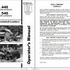 GEHL Articulated Loaders AL440 AL540 Operators Manual 918442A