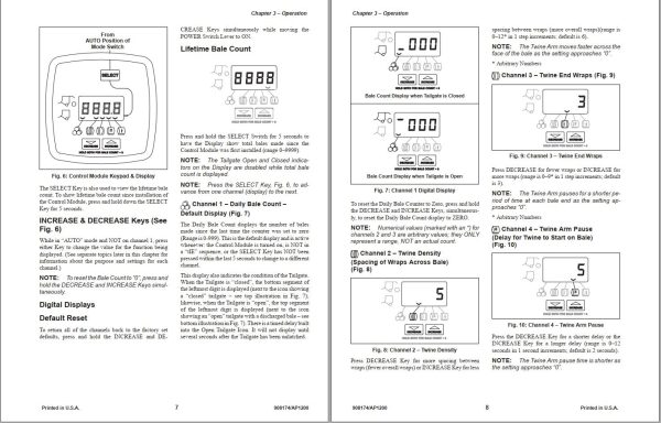 GEHL Automatic Twine Control System Operators Manual 908174A 1