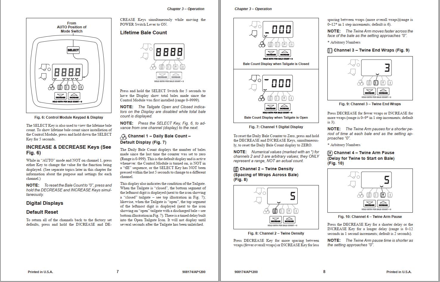 GEHL Automatic Twine Control System Operators Manual 908174A 1