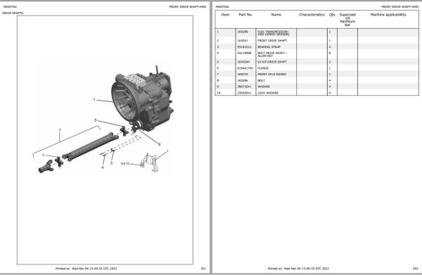 GEHL Backhoe Loader GBL X 920 Parts Manual 1