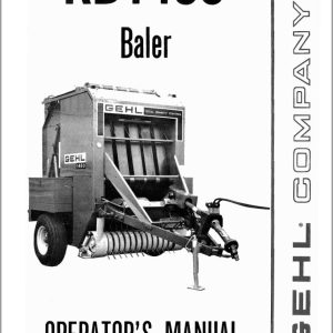 GEHL Baler RB1450 Operators Manual 902889A