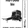 GEHL Baler RB1500 Service Parts Manual 902586A