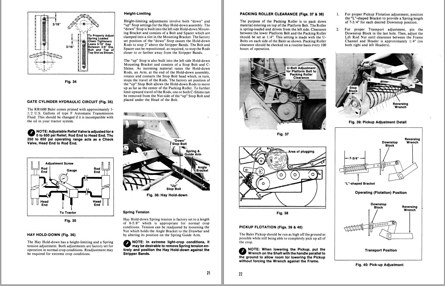 GEHL Baler RB1600 Operators Manual 902347A 1