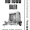 GEHL Baler RB1600 Service Parts Manual 902379A