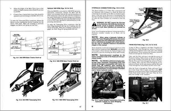GEHL Baler RB1850 Operators Manual 902917A 1
