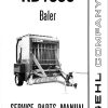 GEHL Baler RB1850 Service Parts Manual 903291A