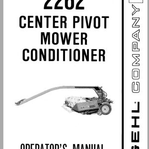 GEHL Center Pivot Mower Conditioner 2262 Operators Manual 903220A 1