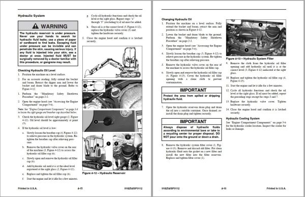 GEHL Compact Excavator 283Z Operators Manual 918254B 1