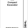 GEHL Compact Excavator 303 Parts Manual 909786A