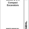 GEHL Compact Excavator 353 373 Parts Manual