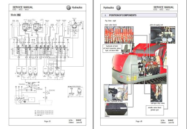 GEHL Compact Excavator 502 602 652 Service Manual 918157A 1