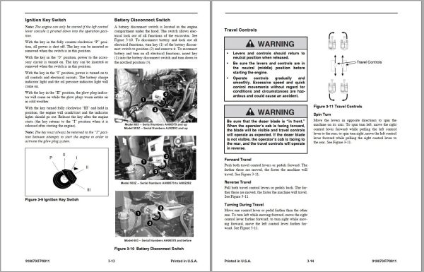 GEHL Compact Excavator 503Z 603 Operators Manual 918070F 1