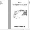 GEHL Compact Excavator 753Z Service Manual 918164